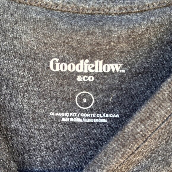 Goodfellow & Co. Mens Beach Graphic T-Shirt Size S Dark Heather Gray Cotton Blen - Picture 2 of 11